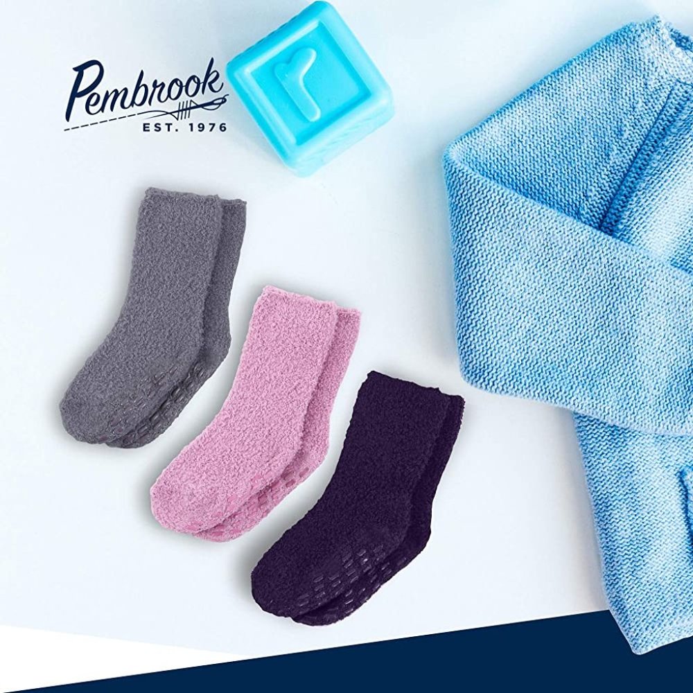Pembrook fuzzy non skid Socks 6 Pairs